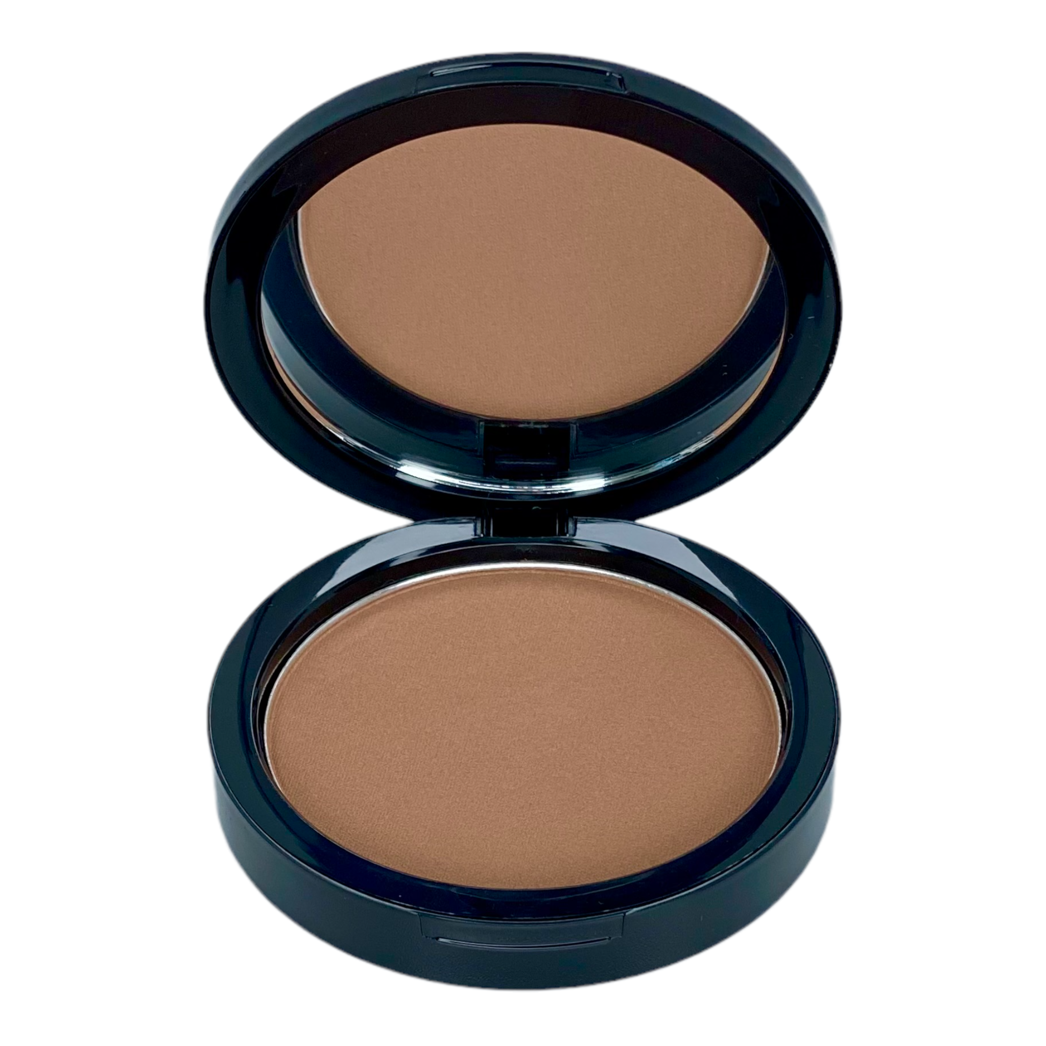 EXOTICA Compact Bronzing Powder in a sleek compact, showcasing its velvety texture and radiant finish.