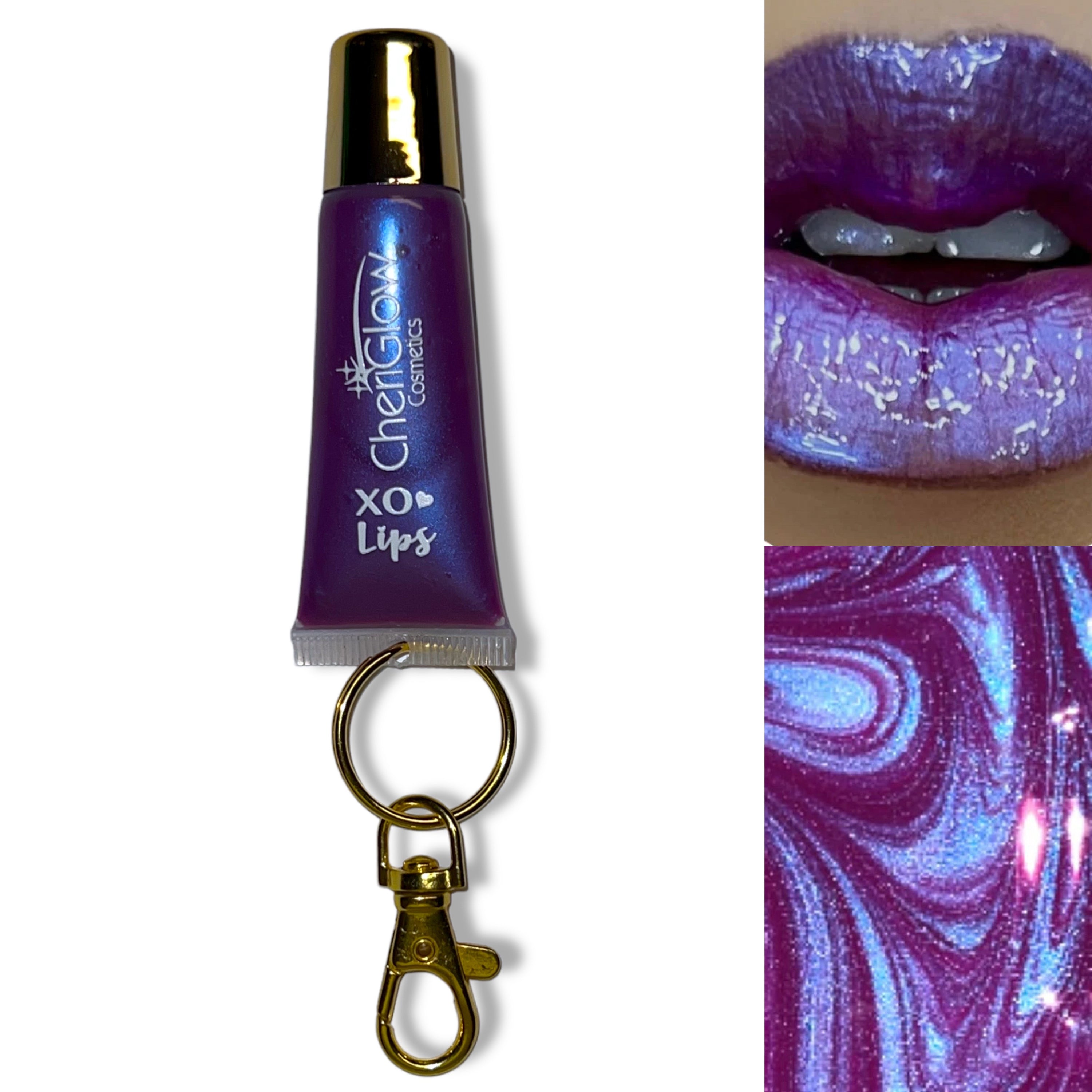 Extraterrestrial - XO Keychain Lipgloss with a keychain attachment, featuring a sleek design and vibrant packaging.