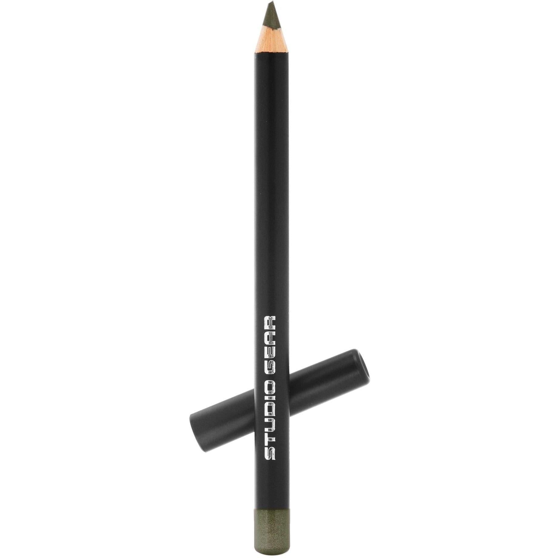 Studio Gear Cosmetics Eye Pencil showcasing its sleek design and vibrant color options, perfect for creating defined or smoky eye looks.