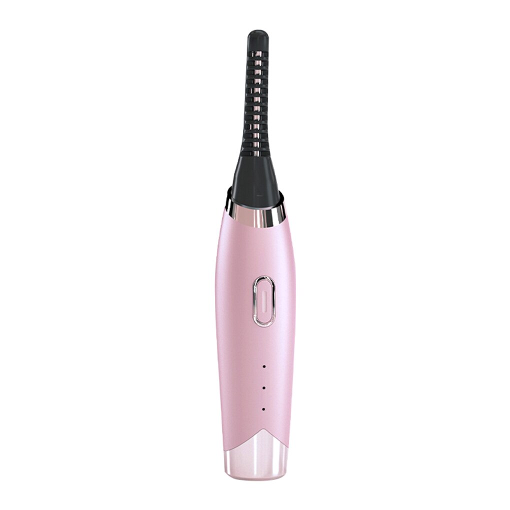 Intelligent Portable High Quality Heated Electric Natural Curling tool in pink and white, showcasing its sleek design and compact size.