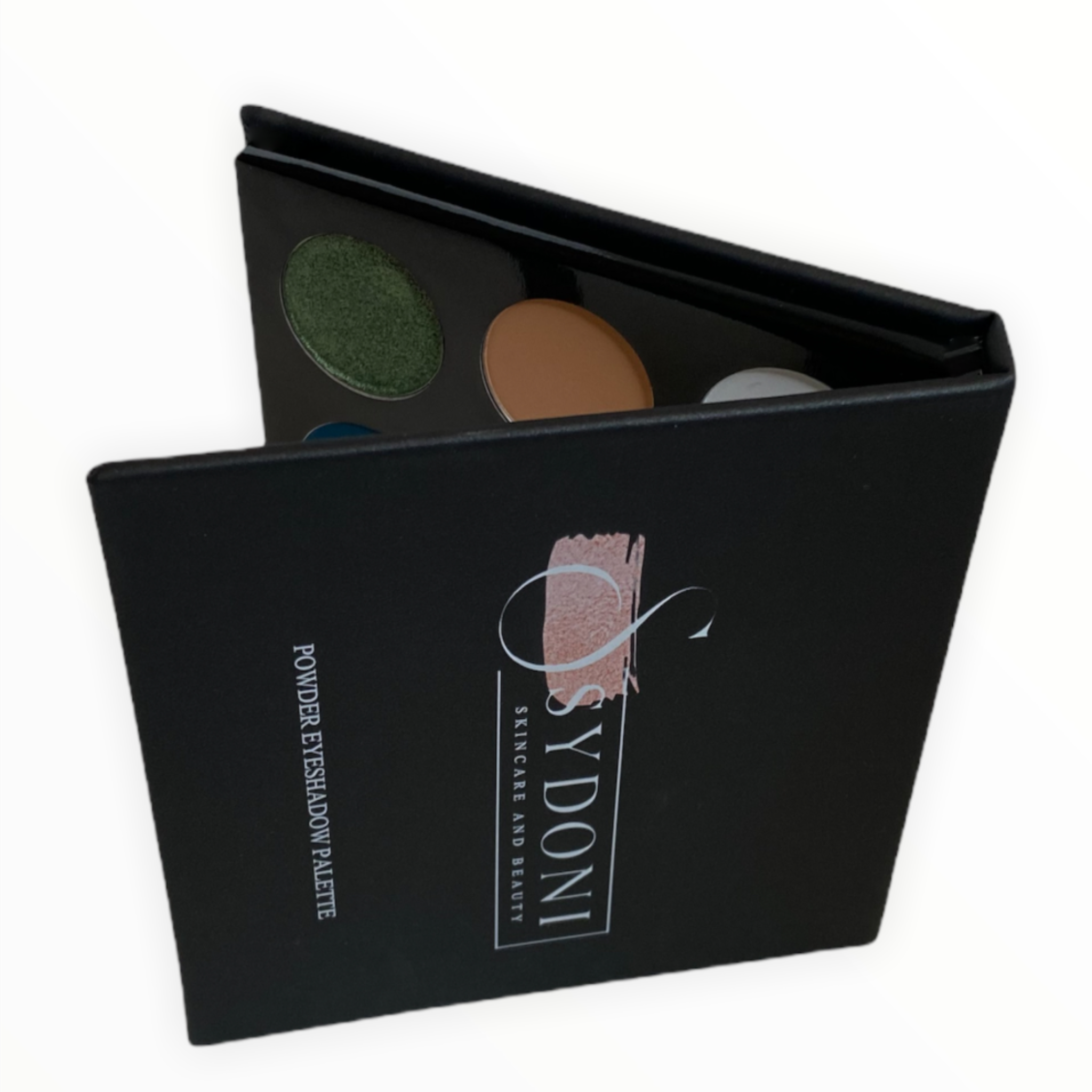 JADED Eyeshadow Palette featuring rich green shades in a stylish PU leather case.