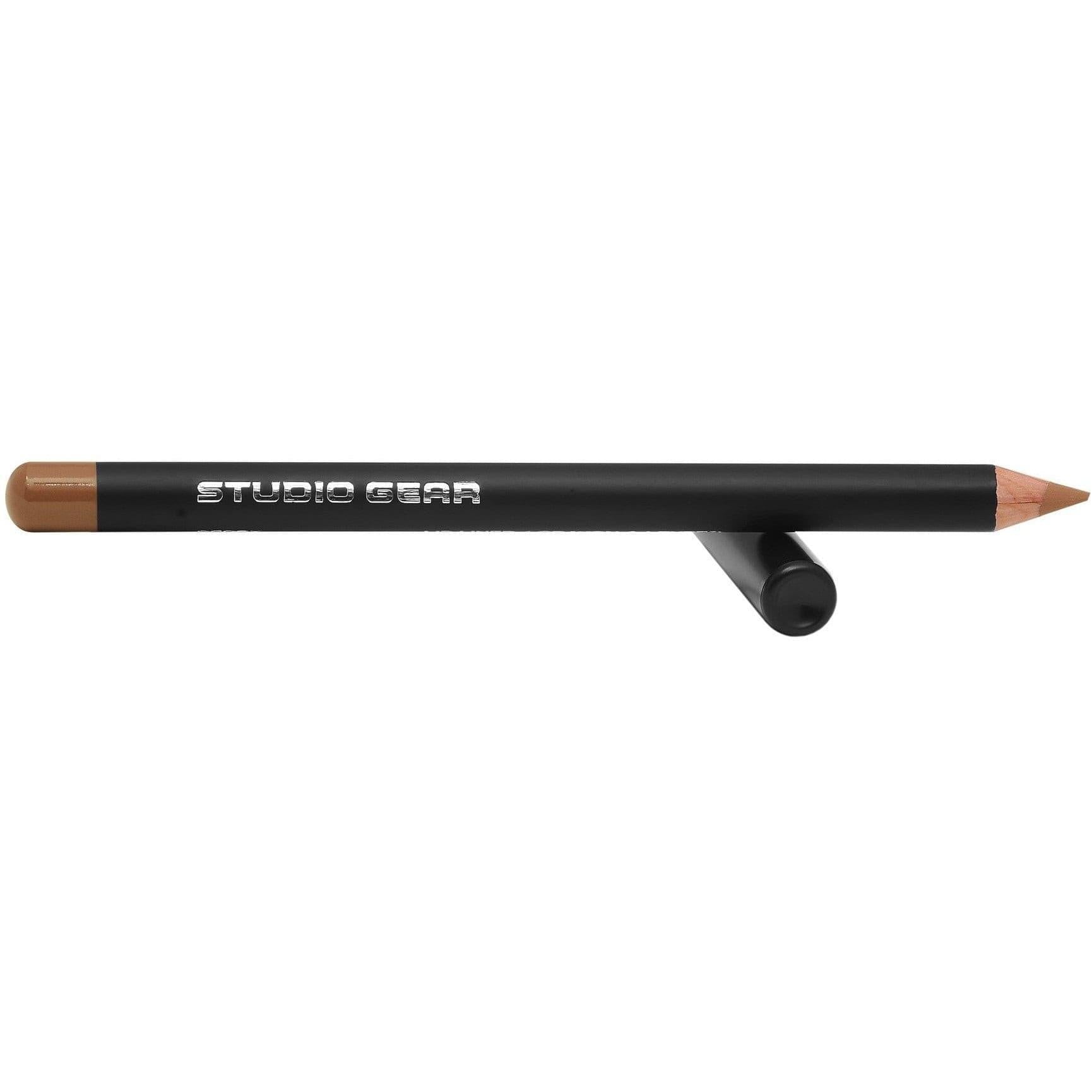 Studio Gear Cosmetics Lip Liner pencil showcasing its sleek design and vibrant color.