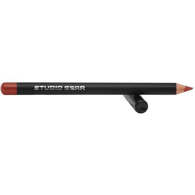 Studio Gear Cosmetics Lip Liner pencil showcasing its sleek design and vibrant color.