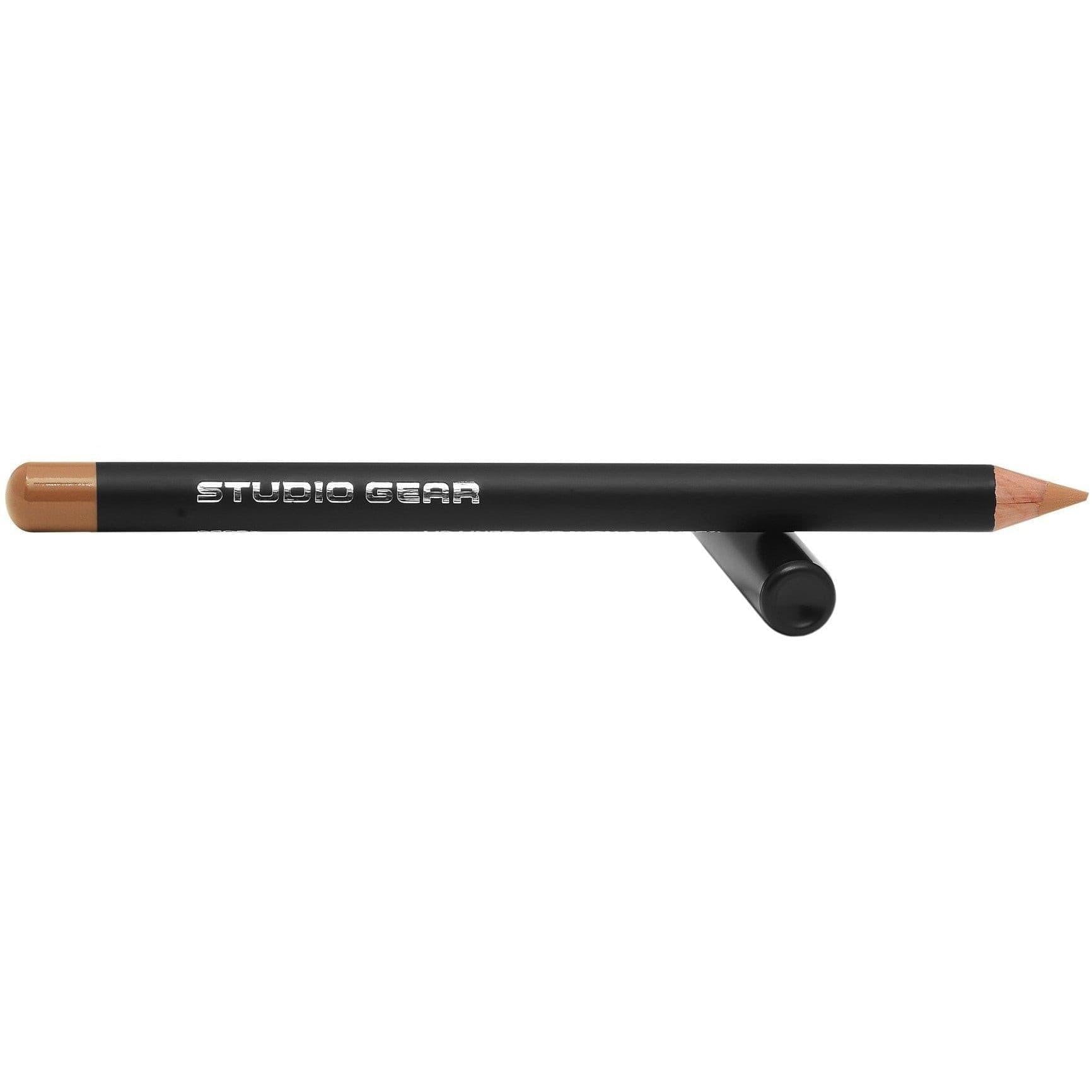 Studio Gear Cosmetics Lip Liner pencil showcasing its sleek design and vibrant color.