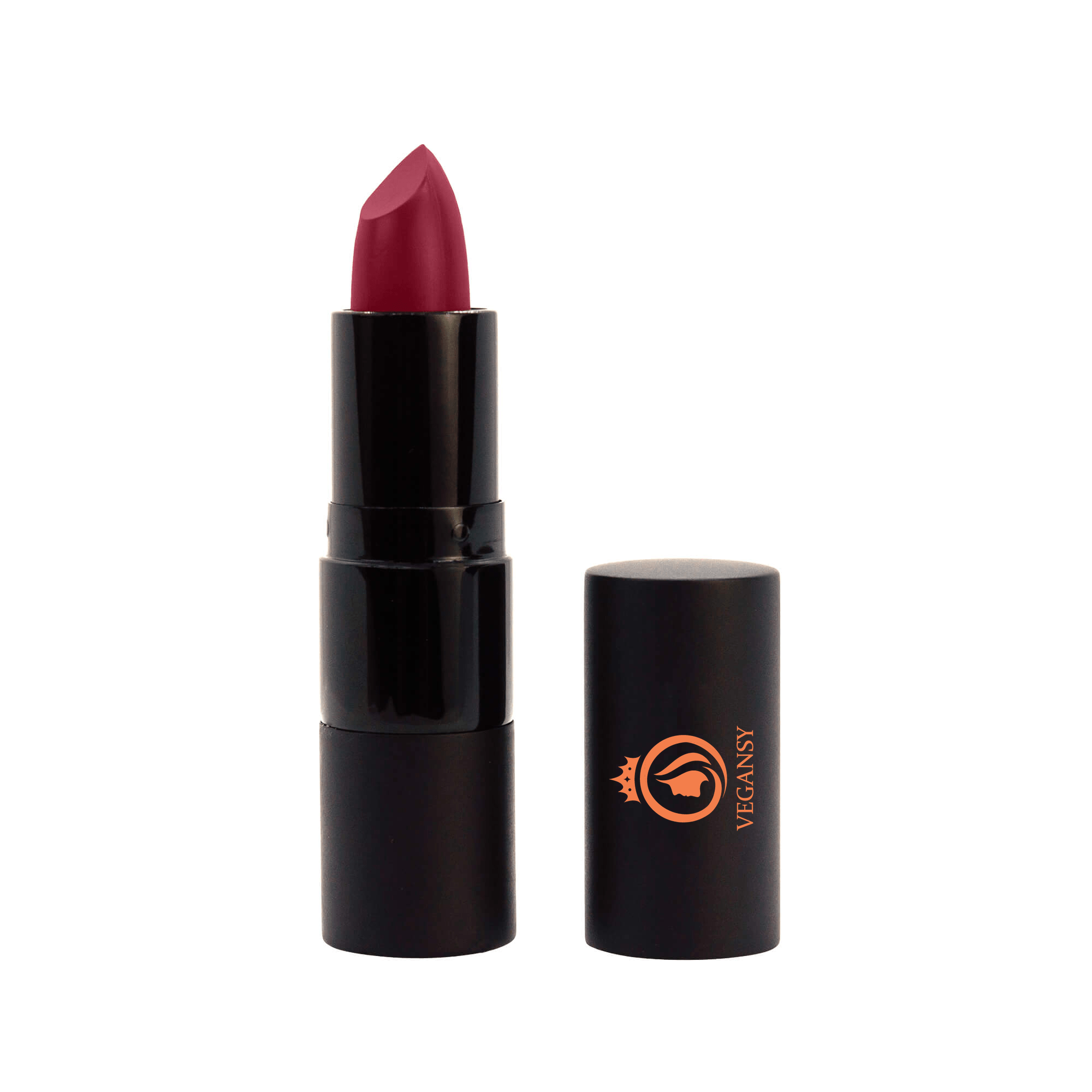 A vibrant Rose Lipstick tube showcasing its creamy texture and rich color, perfect for enhancing any look.