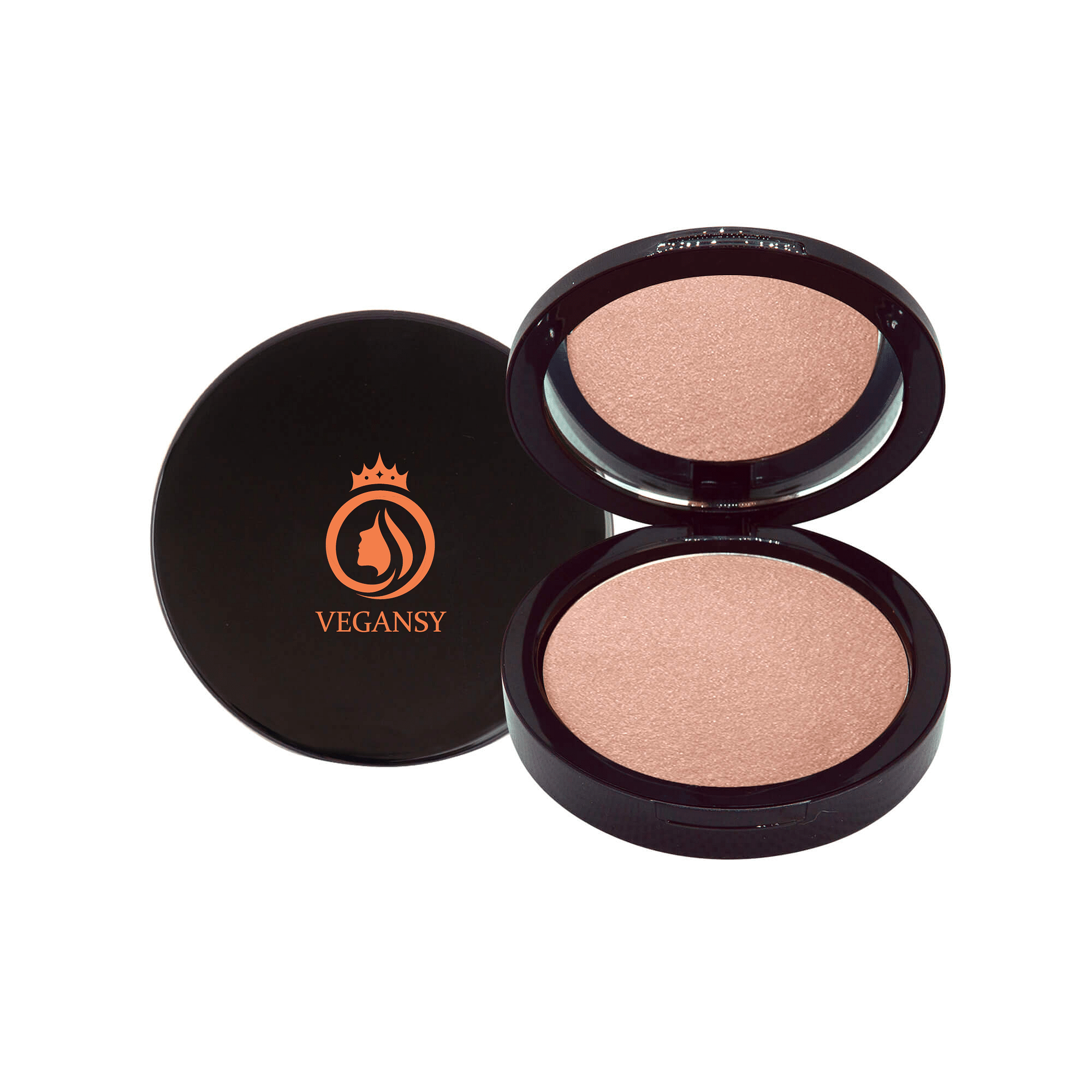 Luminizing Powder - Dewy in a sleek container, showcasing its silky texture and radiant shimmer.