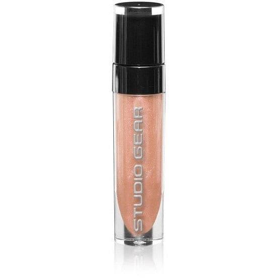 Studio Gear Cosmetics Luscious Lip Shine in a sleek tube, showcasing its glossy finish and vibrant color, perfect for hydrating lips.