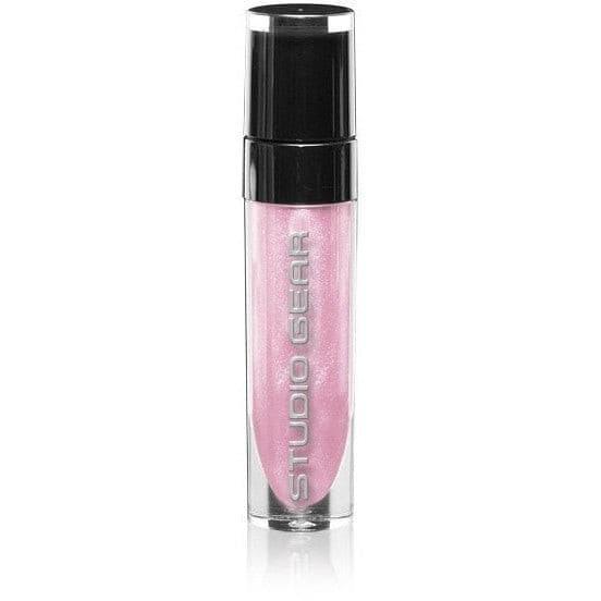 Studio Gear Cosmetics Luscious Lip Shine in a sleek tube, showcasing its glossy finish and vibrant color, perfect for hydrating lips.