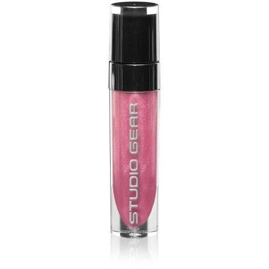 Studio Gear Cosmetics Luscious Lip Shine in a sleek tube, showcasing its glossy finish and vibrant color, perfect for hydrating lips.