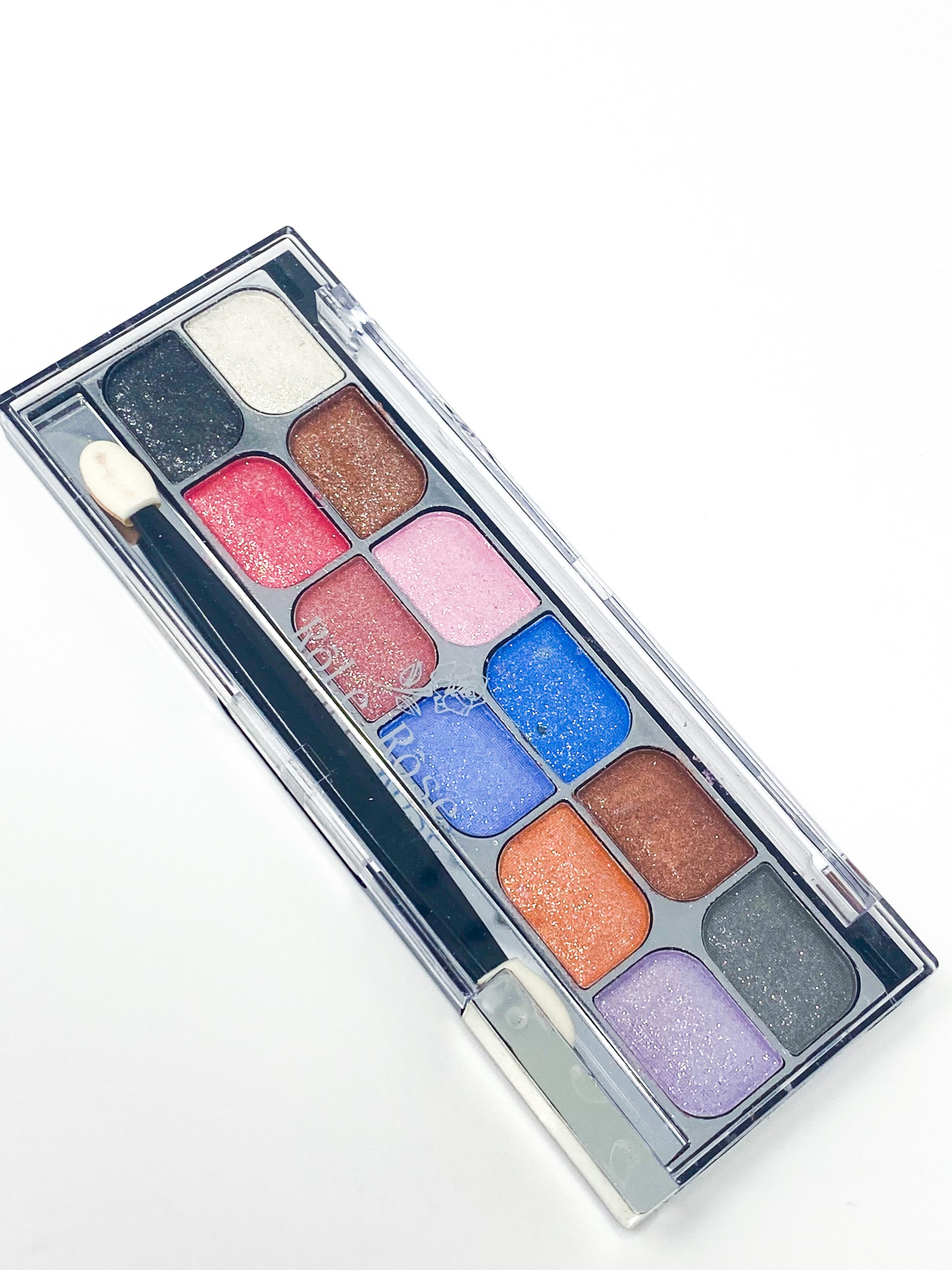 12 Rich Pigment Eye Shadow Palette X3 showcasing vibrant colors and high shimmer finishes, perfect for creating stunning eye looks.