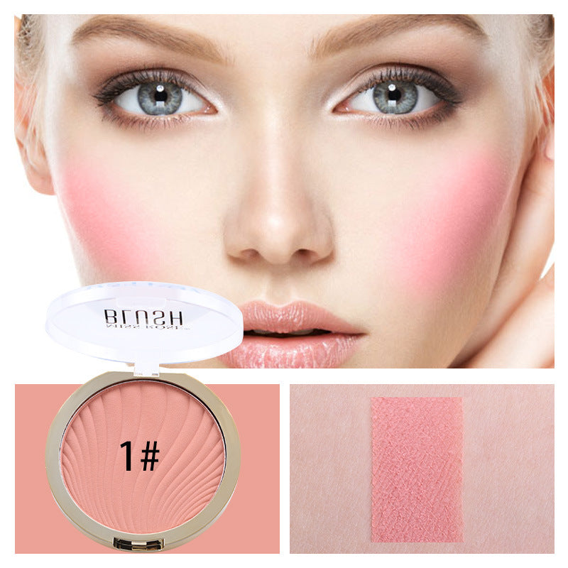 MISSROSE Six-Color Matte Highlighter Blush palette showcasing six matte shades for a natural glow.