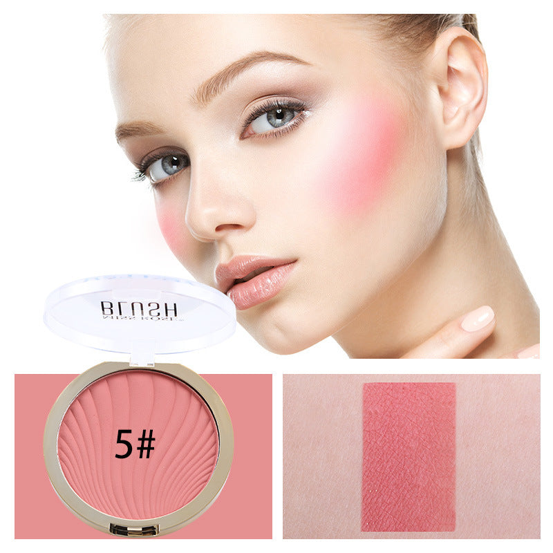 MISSROSE Six-Color Matte Highlighter Blush palette showcasing six matte shades for a natural glow.