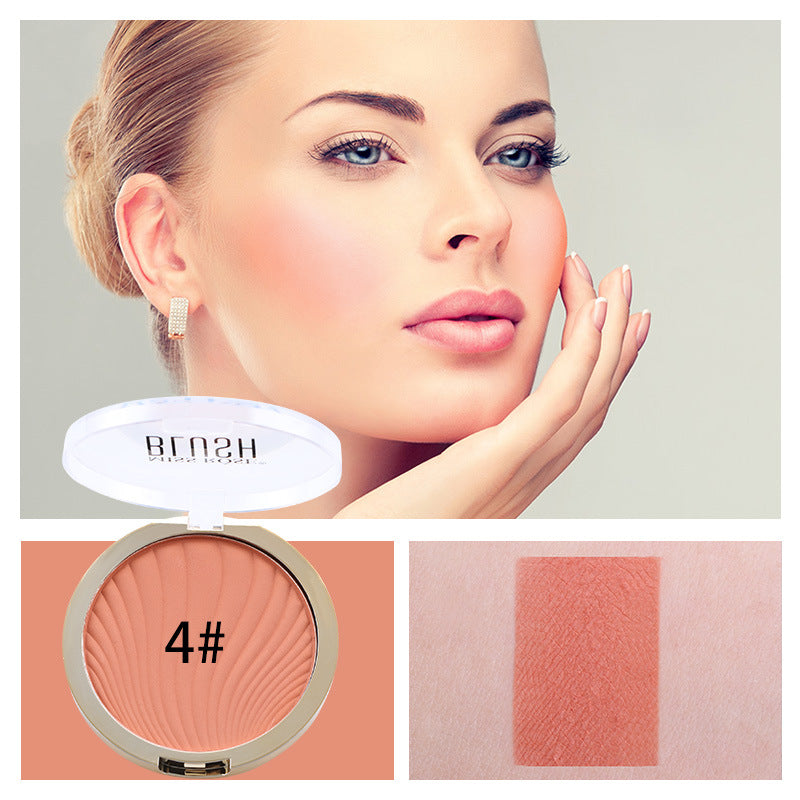 MISSROSE Six-Color Matte Highlighter Blush palette showcasing six matte shades for a natural glow.