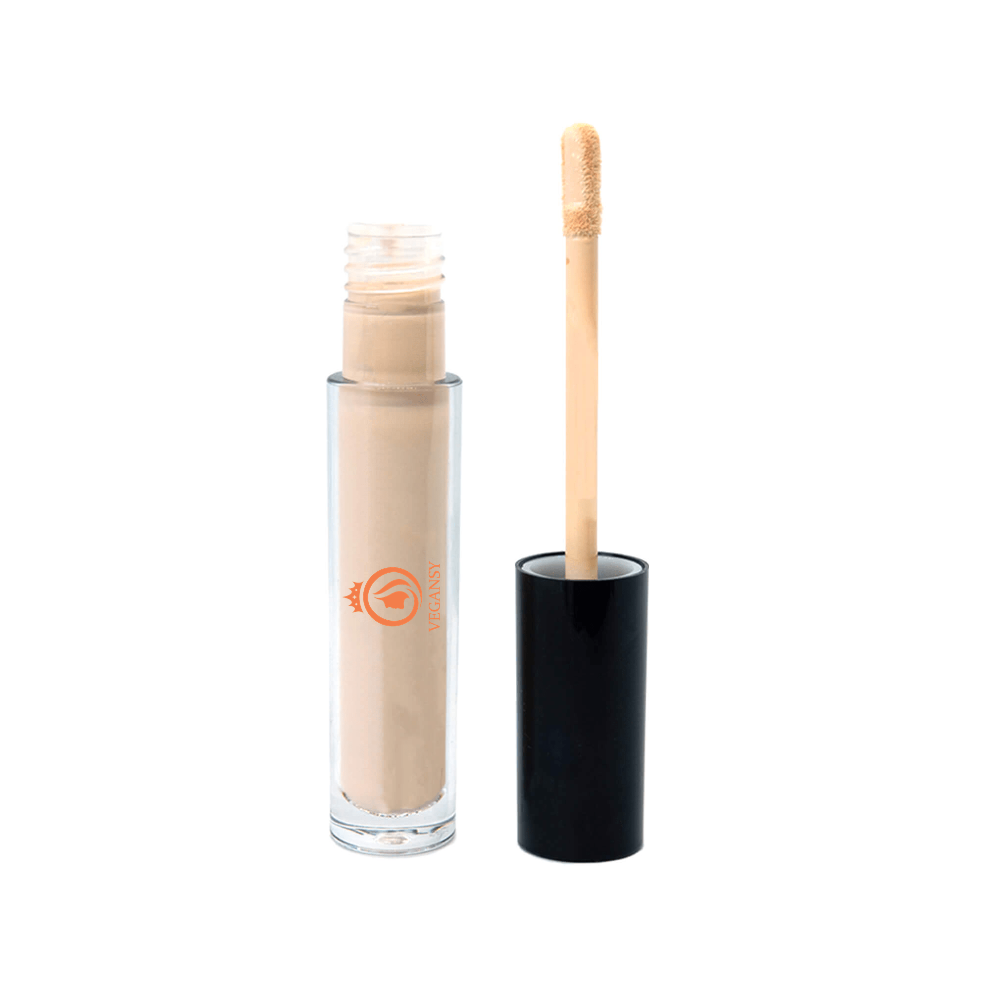 A creamy Neutral Eyeshadow Base in a doe applicator tube, showcasing its smooth texture and full coverage for vibrant eyeshadow application.