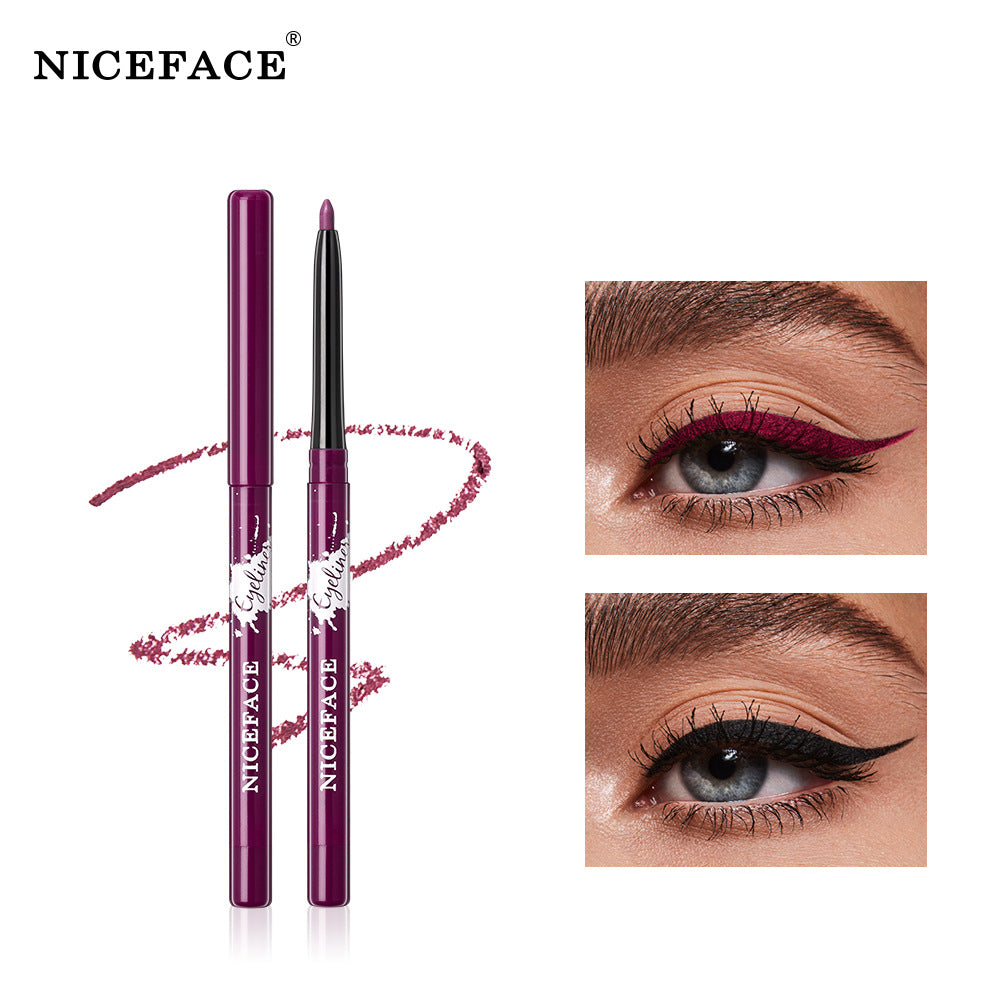 NICEFACE6 Color Matte Eyeliner gel in various vibrant colors displayed elegantly.