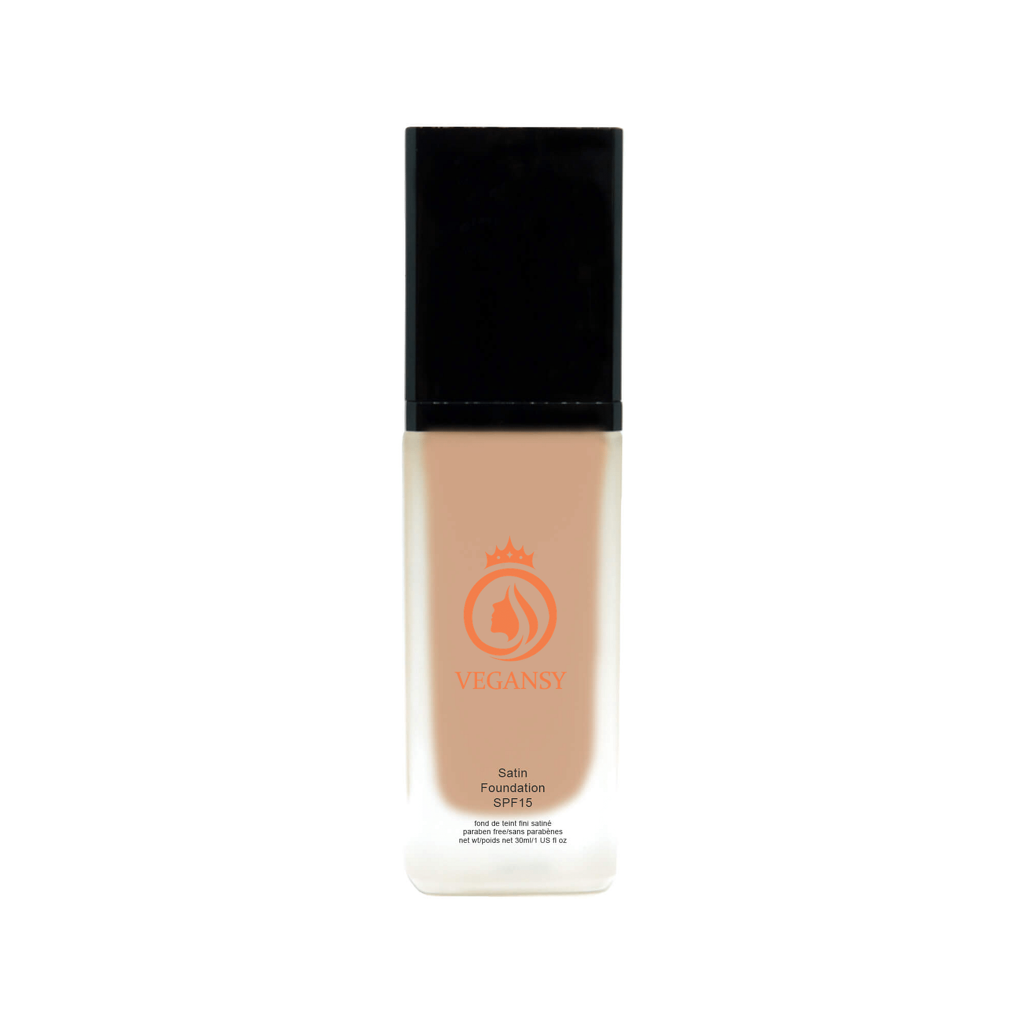 Penny foundation bottle showcasing its sleek design and natural glow finish.