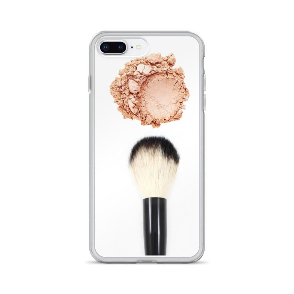 Sleek Powder iPhone Case showcasing solid polycarbonate back and flexible TPU sides, designed for optimal protection and style.