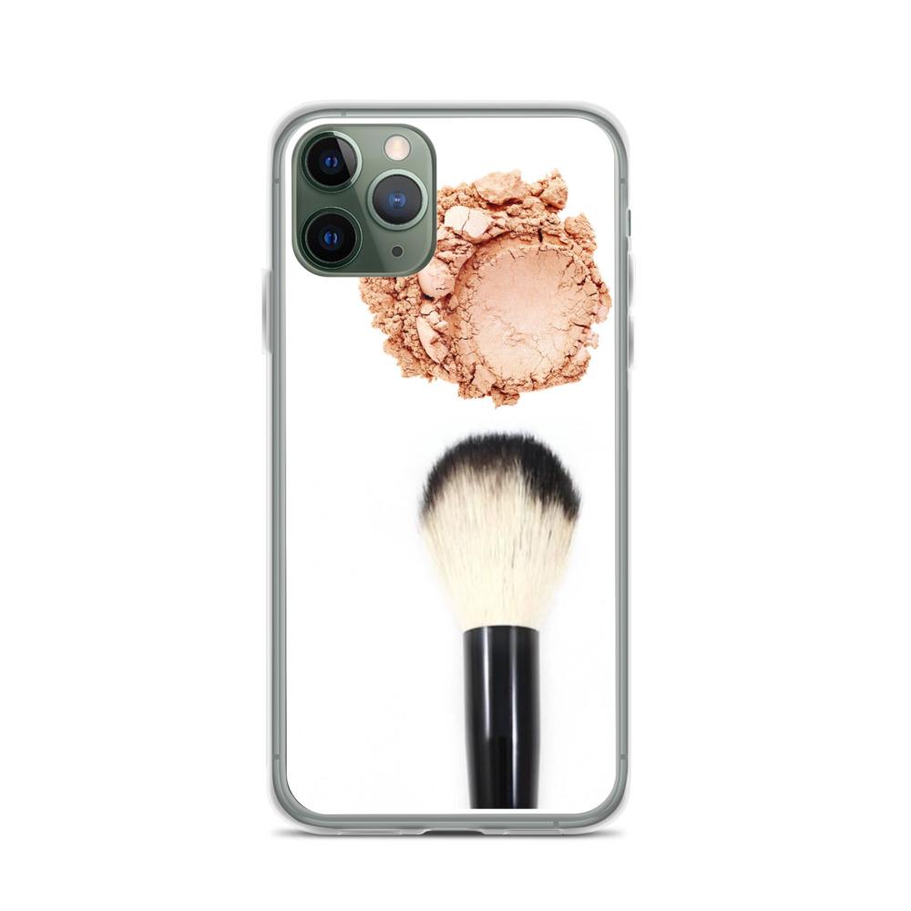 Sleek Powder iPhone Case showcasing solid polycarbonate back and flexible TPU sides, designed for optimal protection and style.