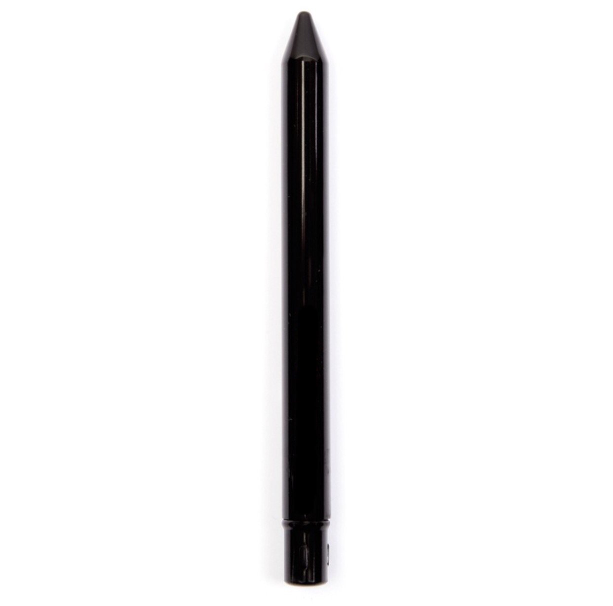 Retractable Lip Liner Brush with soft goat hair bristles, polished black ferrule, and high gloss birch wood handle, ideal for precise lip application.