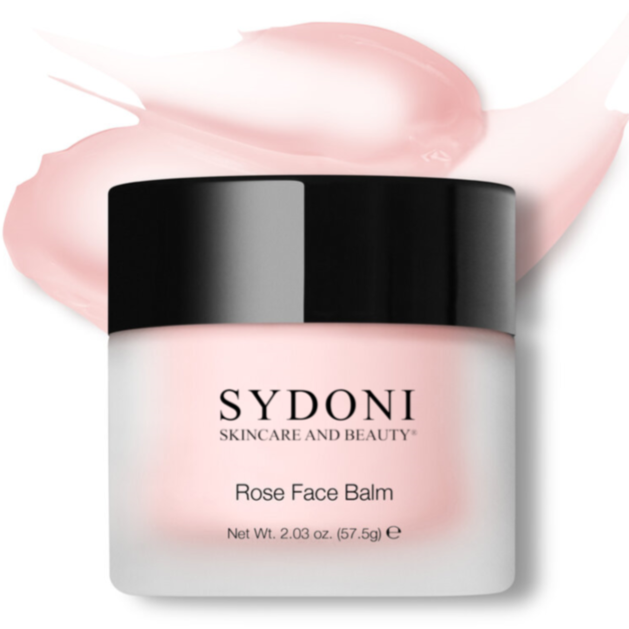 A luxurious Rose Face Balm in a 2.03 oz jar, featuring a rich texture and natural ingredients for skin nourishment.