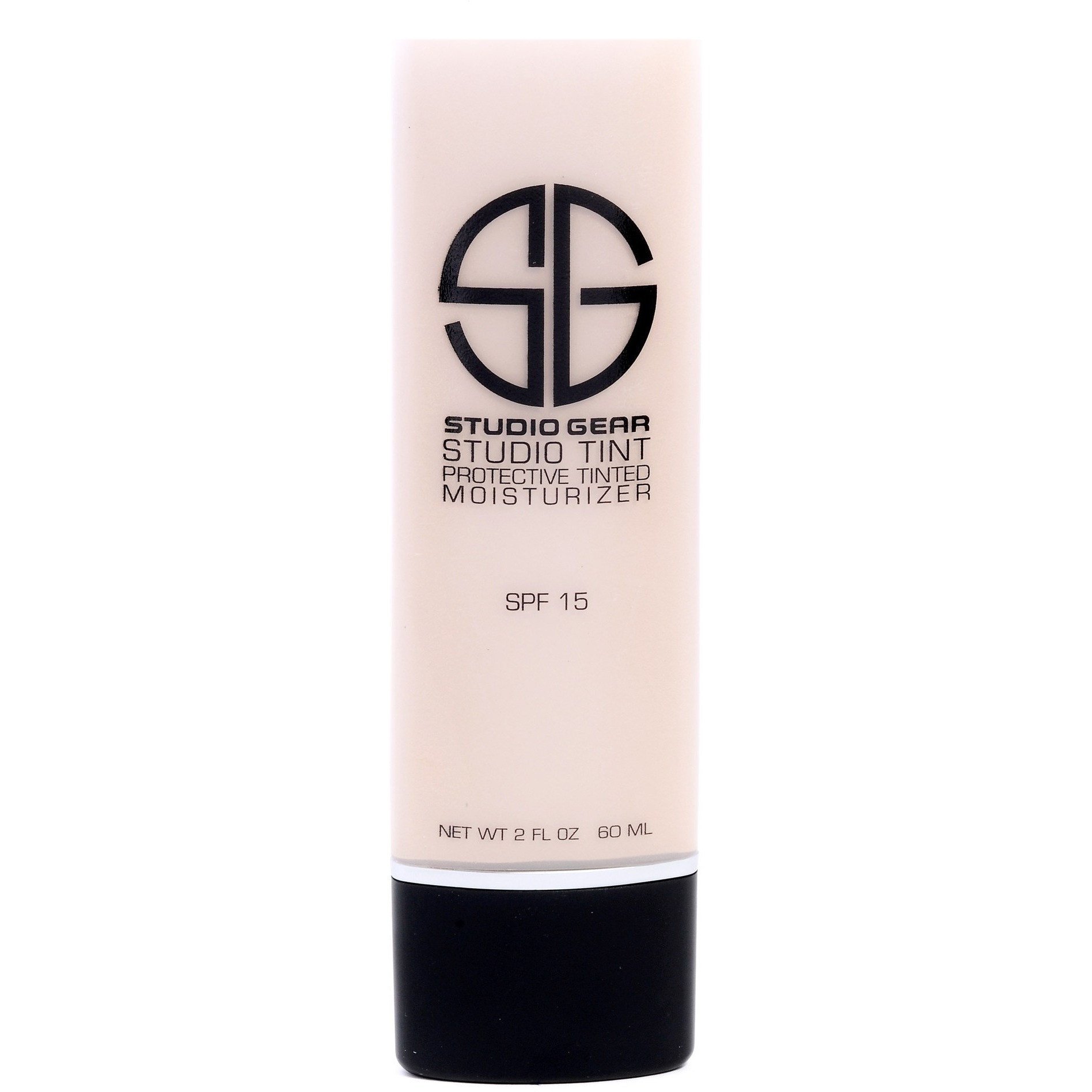 Studio Gear Cosmetics Studio Tint Protective Tinted Moisturizer in a sleek tube, showcasing its lightweight formula and SPF protection.