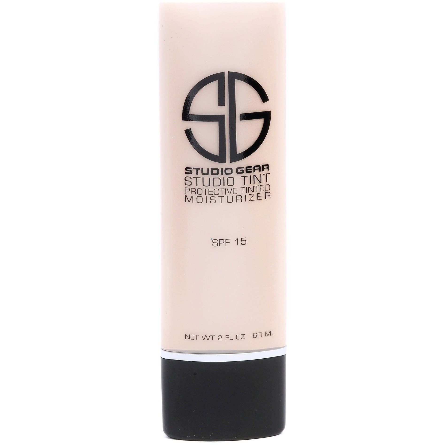 Studio Gear Cosmetics Studio Tint Protective Tinted Moisturizer in a sleek tube, showcasing its lightweight formula and SPF protection.