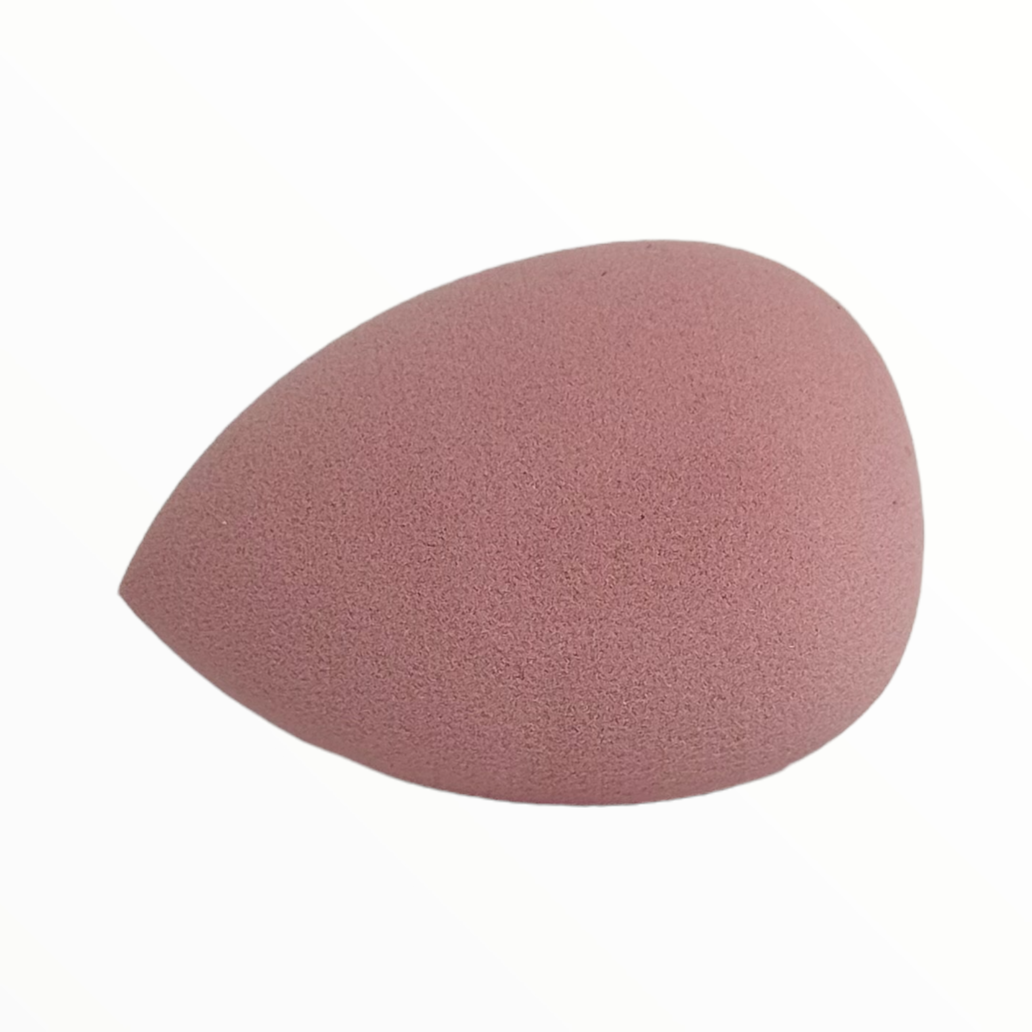 Teardrop Beauty Blender makeup sponge in vibrant color, designed for blending creams, powders, and liquids, showcasing its unique shape and texture.