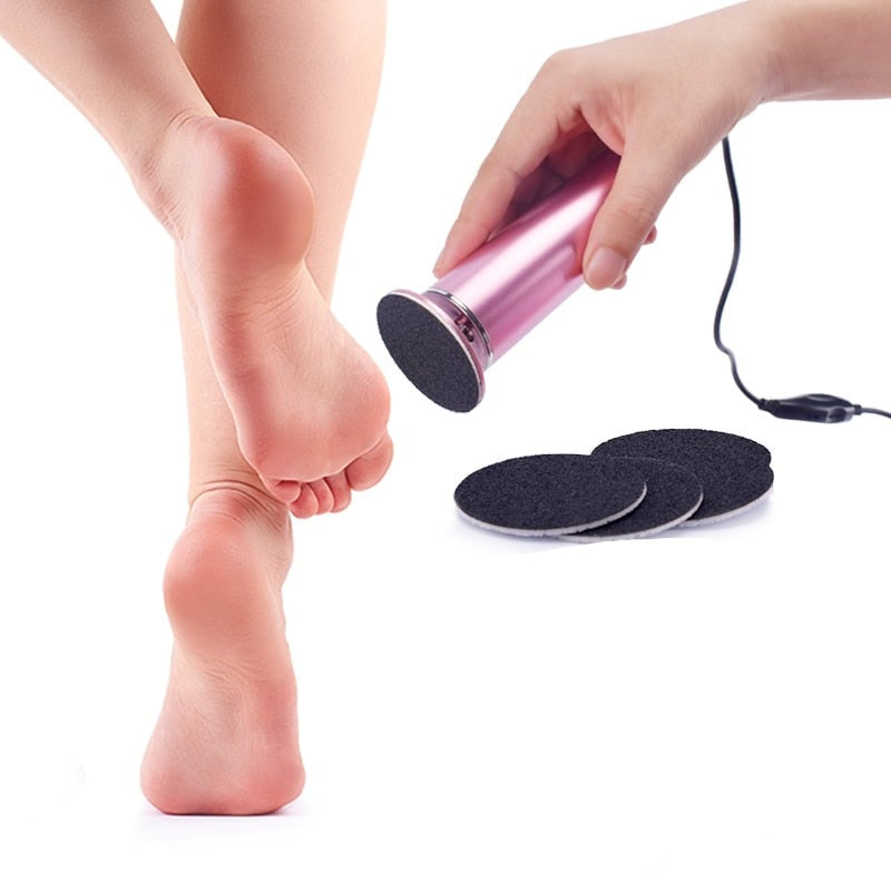 Electric Pedicure Foot Care Tool with USB, designed for effective callus removal and foot care.