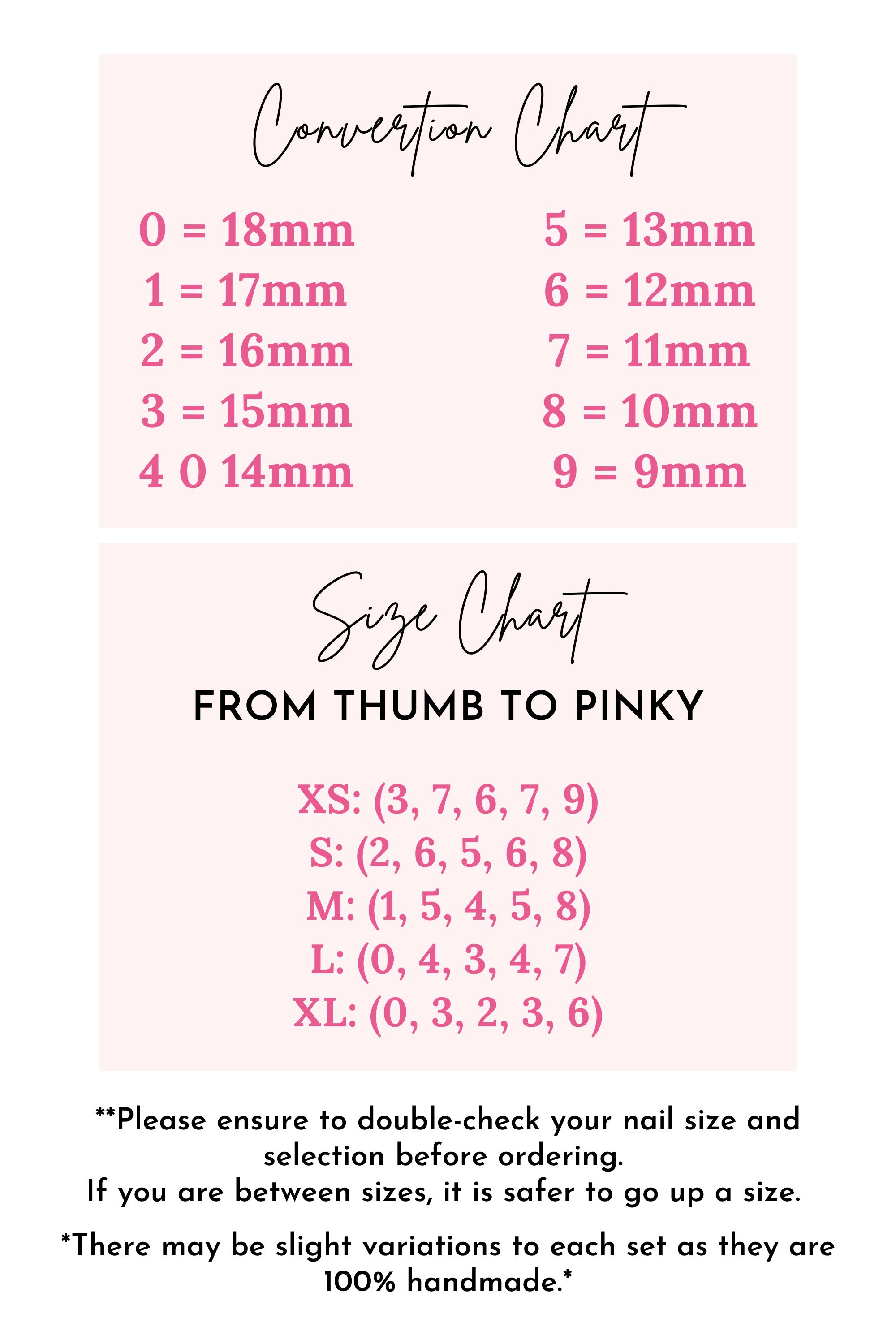 Nail size conversion and chart.