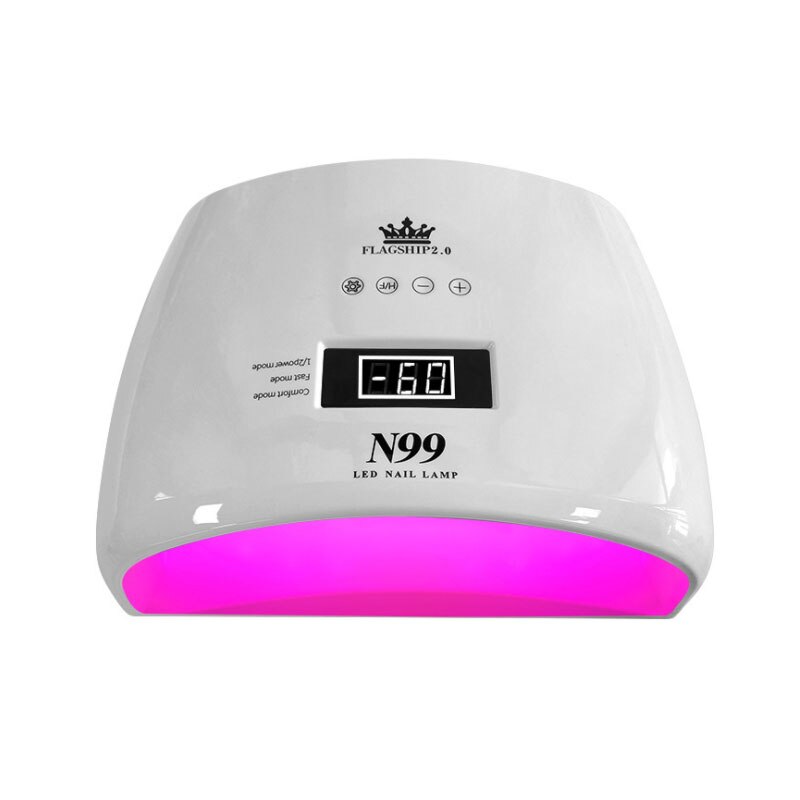 Flagship 2.0 Nail Lamp with 48 LED beads for quick gel nail drying, featuring a sleek design and smart sensor technology.