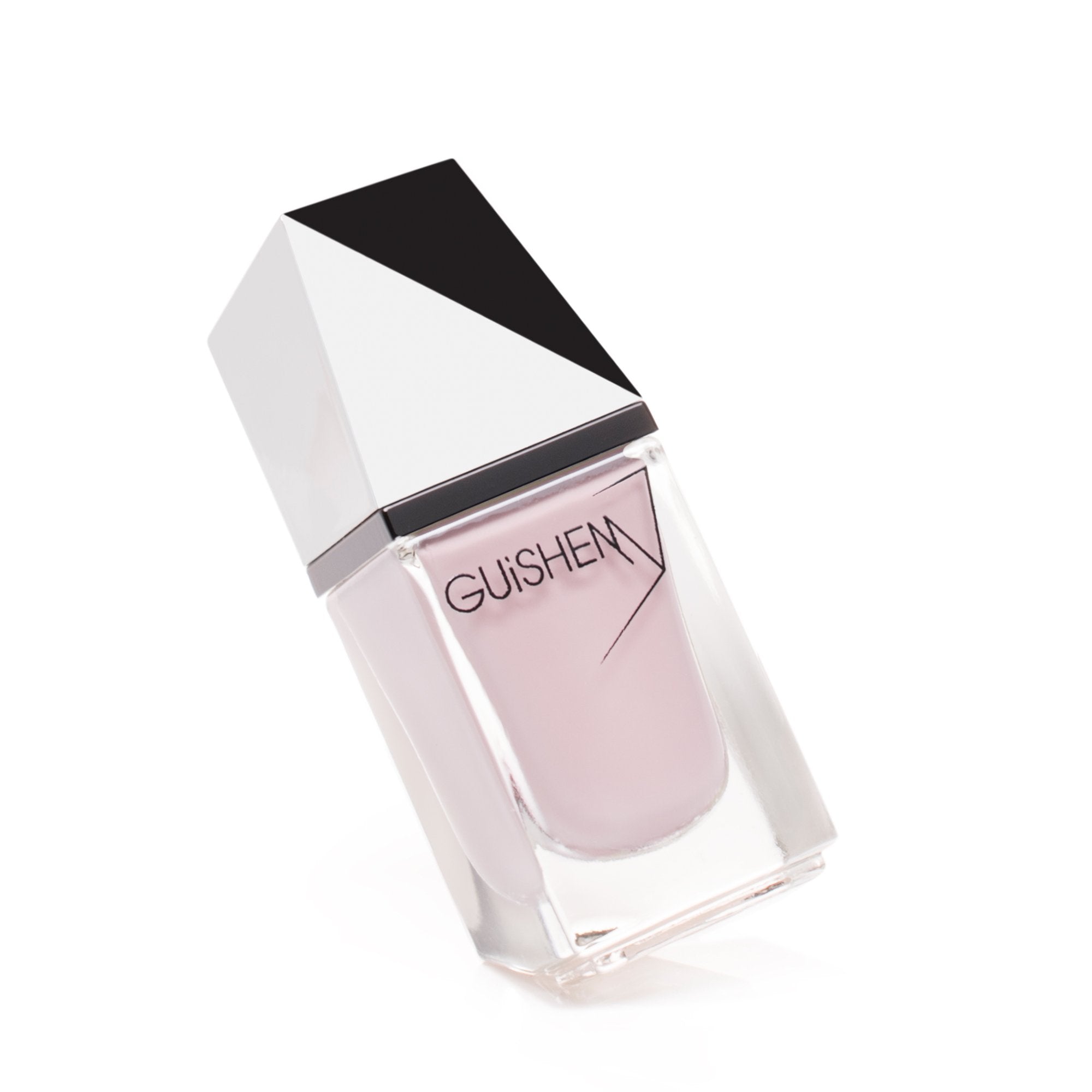 Premium Nail Lacquer in Blush - 032, a nude pink crème nail polish in a 10ml bottle, showcasing its elegant color and glossy finish.