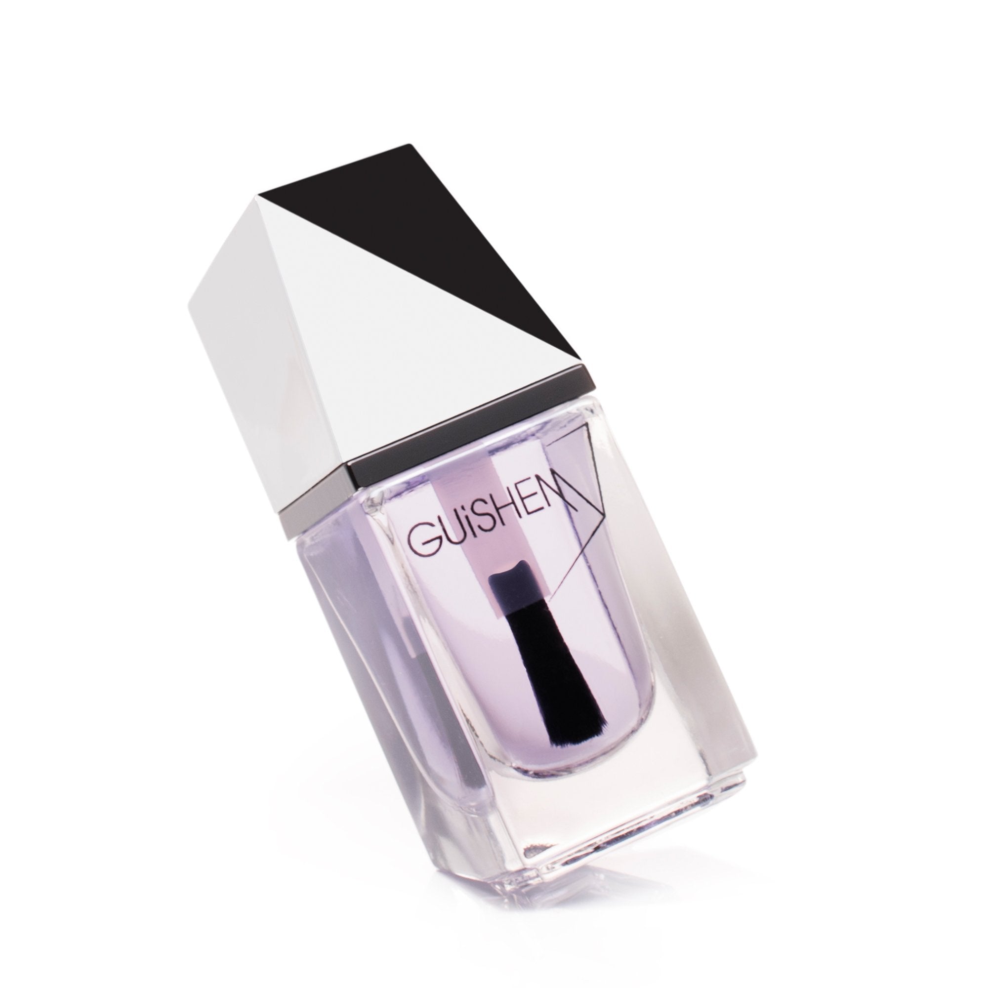 GUiSHEM Premium Nail Lacquer N-FORCE 504 in a sleek glass bottle with a custom brush, showcasing its rich color and modern design.