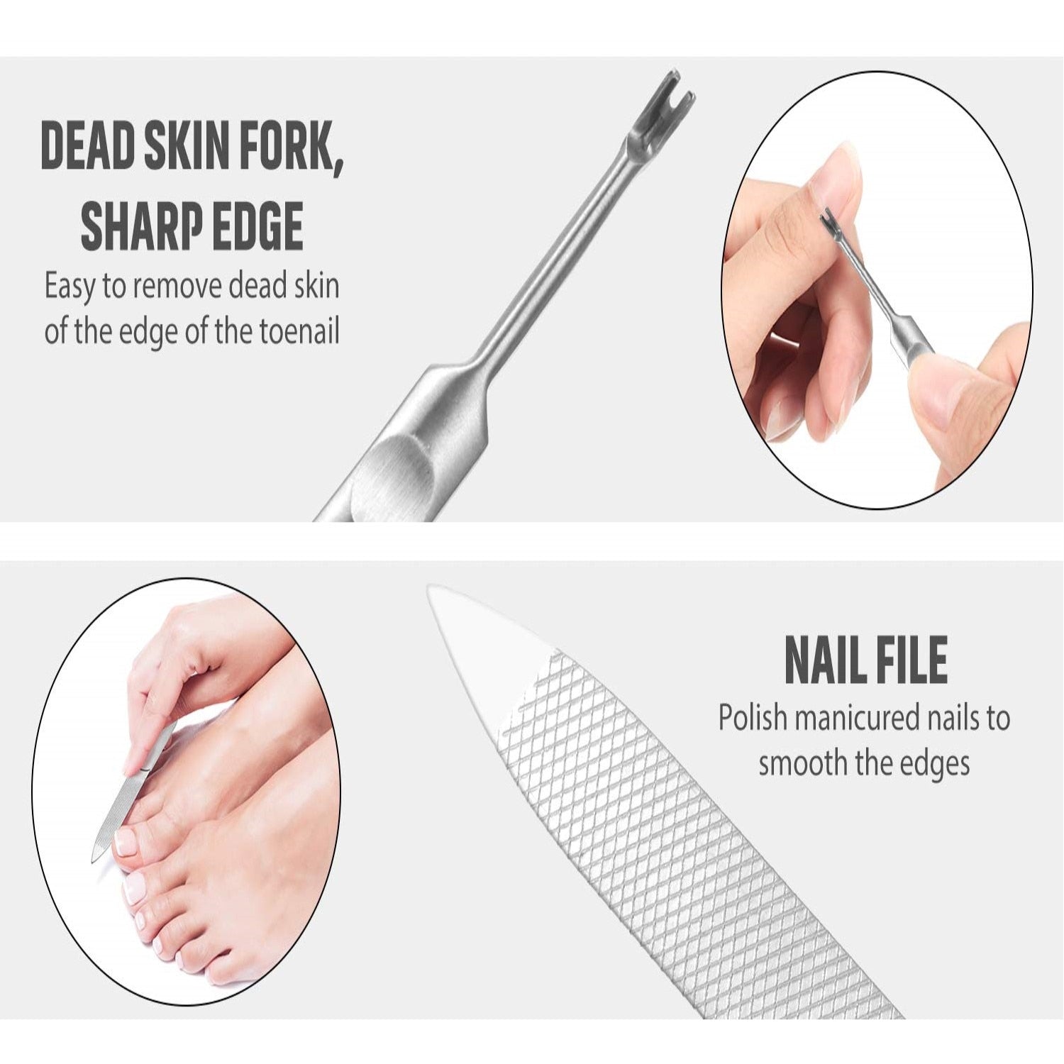 High-quality toe nail clippers designed for thick nails and ingrown toenails, featuring a stainless steel blade and ABS frosted handle.