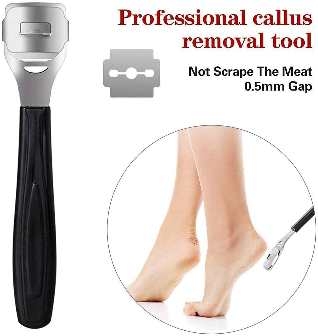 18 in 1 Professional Foot Care Kit featuring various stainless steel tools for pedicure and nail care.