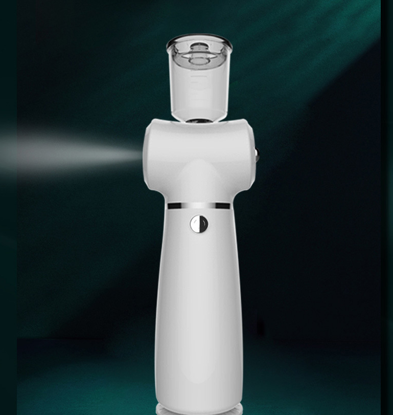 Automatic Spray Oxygen Injector with a sleek design, showcasing its water tank and charging port.