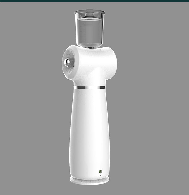 Automatic Spray Oxygen Injector with a sleek design, showcasing its water tank and charging port.