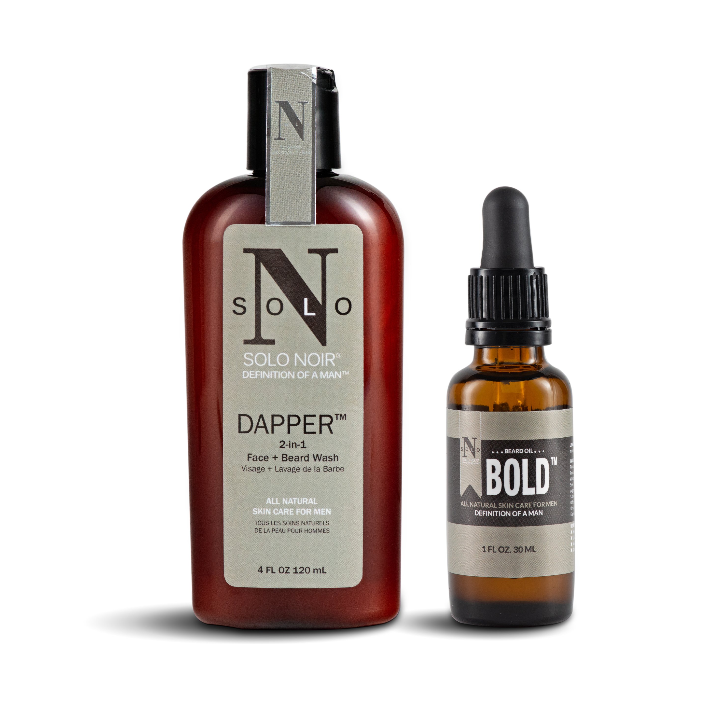 Beard Kit featuring Bold™ and Muse Beard Oil™, showcasing natural ingredients and grooming essentials.