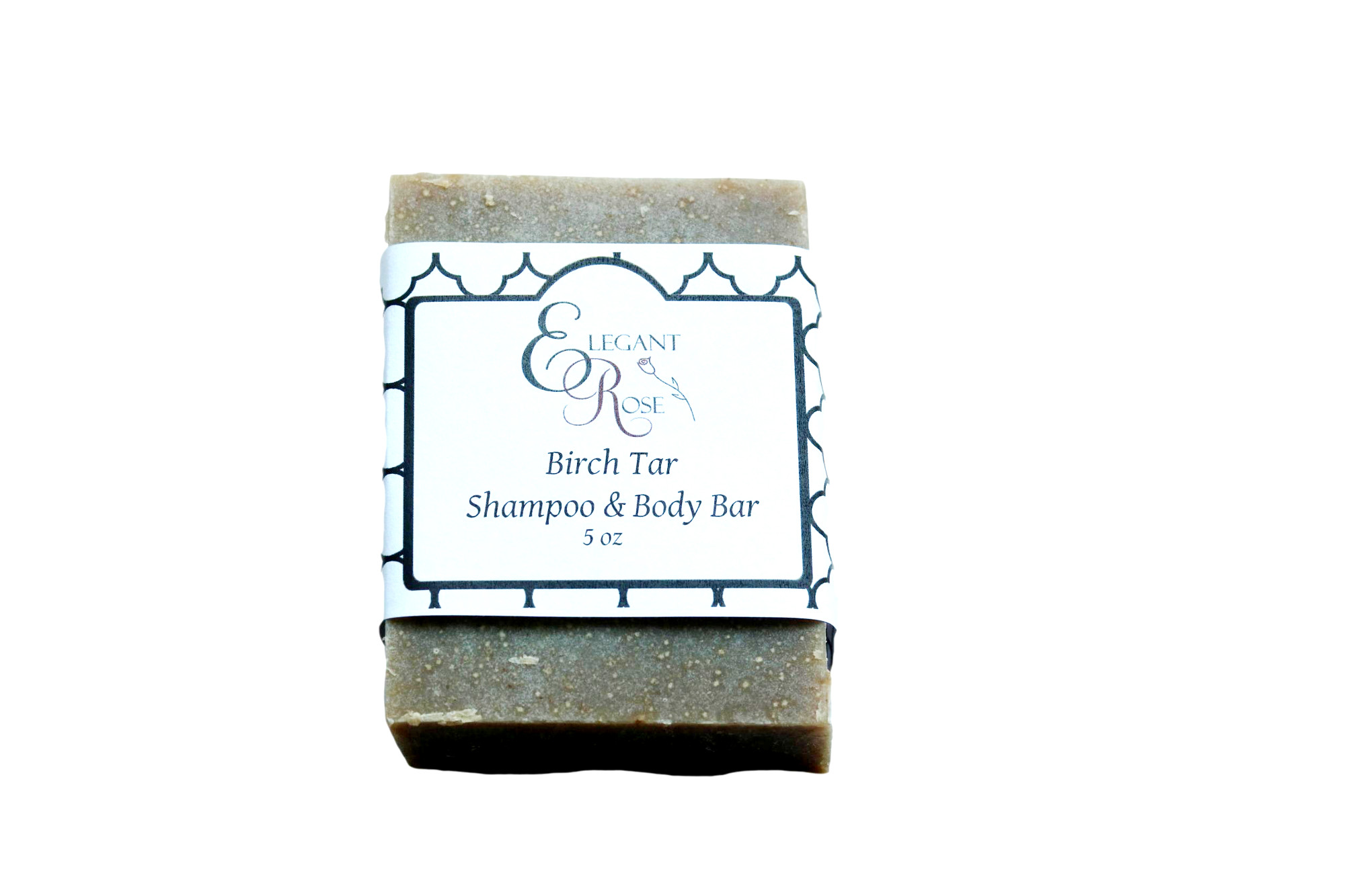 Birch Tar Shampoo & Body Bar showcasing its natural ingredients and unique smoky scent.