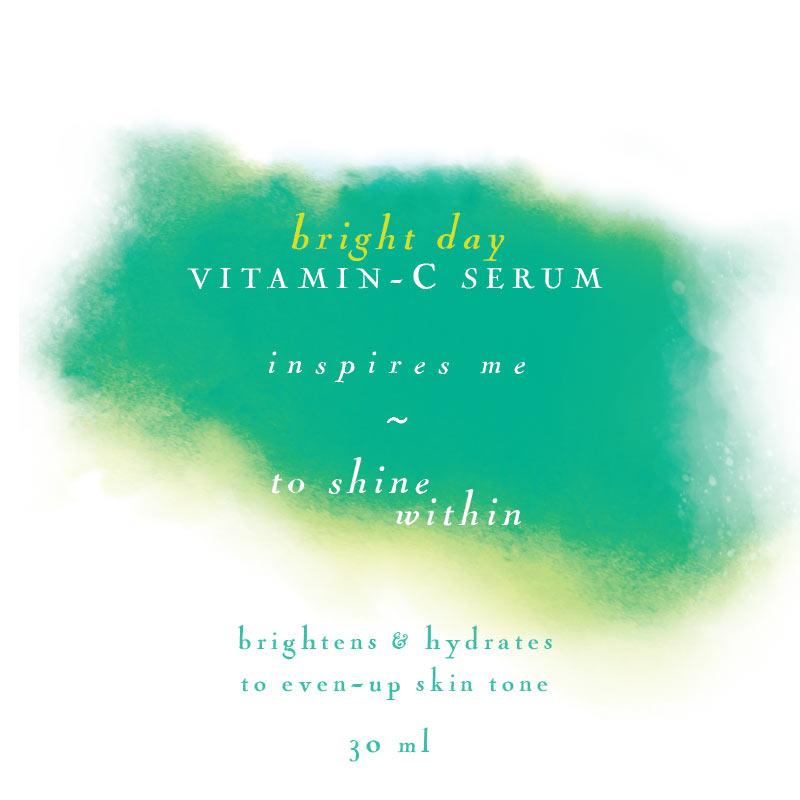 Bright Day Vitamin C Serum in a sleek 30ML bottle, showcasing its luxurious formula for brighter skin.