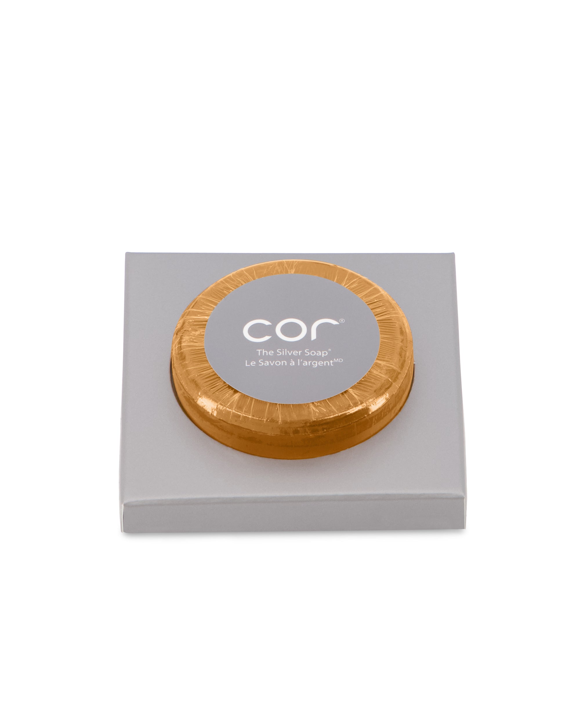 Cor Silver Soap Starter Size 15gm, a compact bar of silver-infused soap for radiant skin.