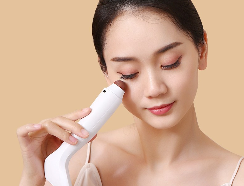 Electric Scraping Instrument Meridian Brush made of Bianstone, designed for health massage, includes acupoint map and Gua Sha book.