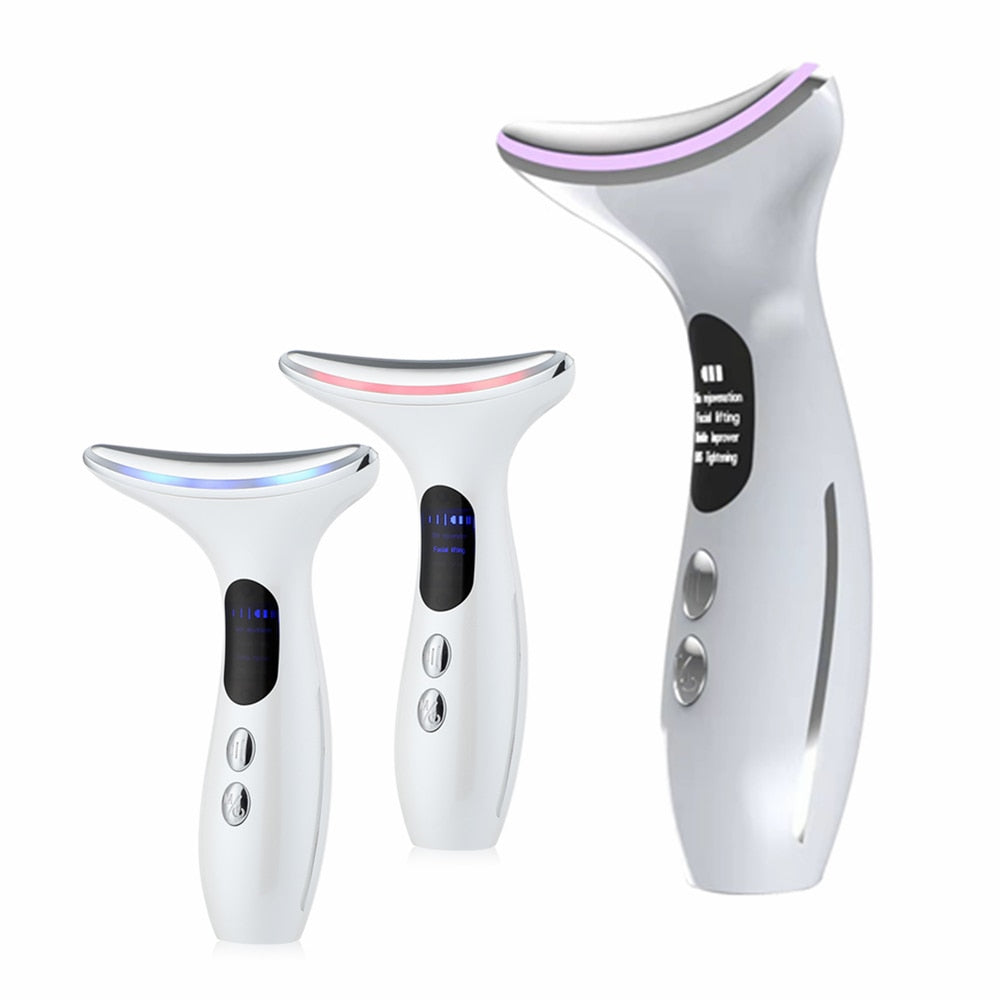 EMS Face Lifting Neck Tightening Vibrator designed for skin care, featuring a dolphin bionic design for effective neck and face treatment.