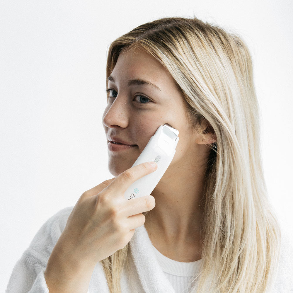 ENO™ All-in-One Facial Device showcasing its sleek design and features for skincare treatment.