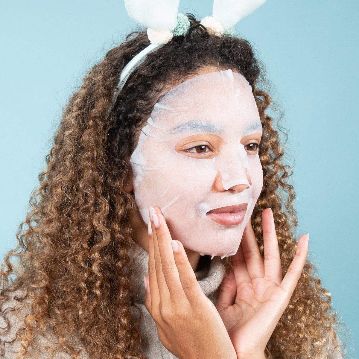 Everyday Rice Bran Soothing Sheet Mask displayed on a clean surface, showcasing its packaging and texture.