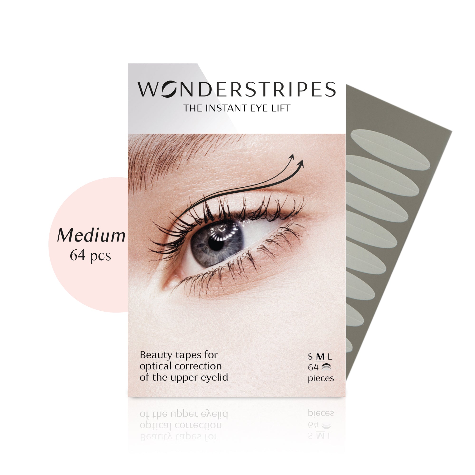 Eyelids Lifting Strips displayed on a clean background, showcasing their transparent design and packaging.