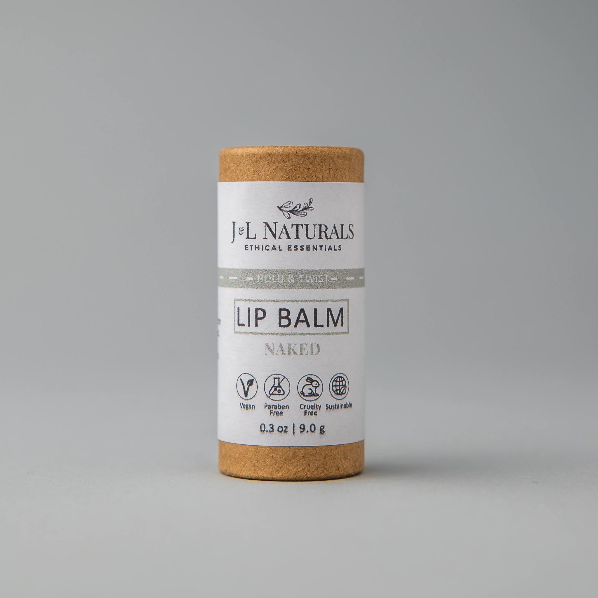 A collection of five lip balms in various flavors, showcasing their vibrant packaging and natural ingredients.