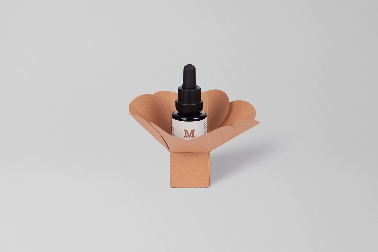 Madres Nectar Noctis night serum bottle with a dropper, showcasing its natural botanical ingredients and elegant packaging.