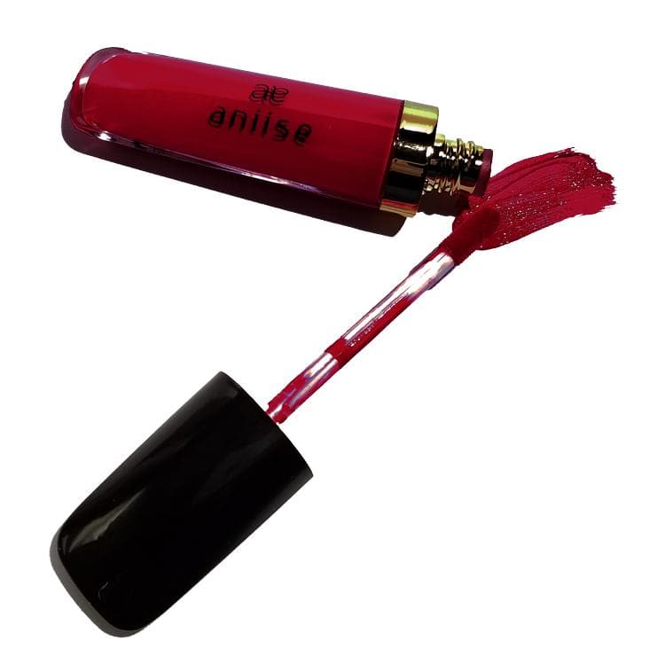 Aniise Matte Lip Stain liquid lipstick in various shades, showcasing vibrant colors and sleek packaging.