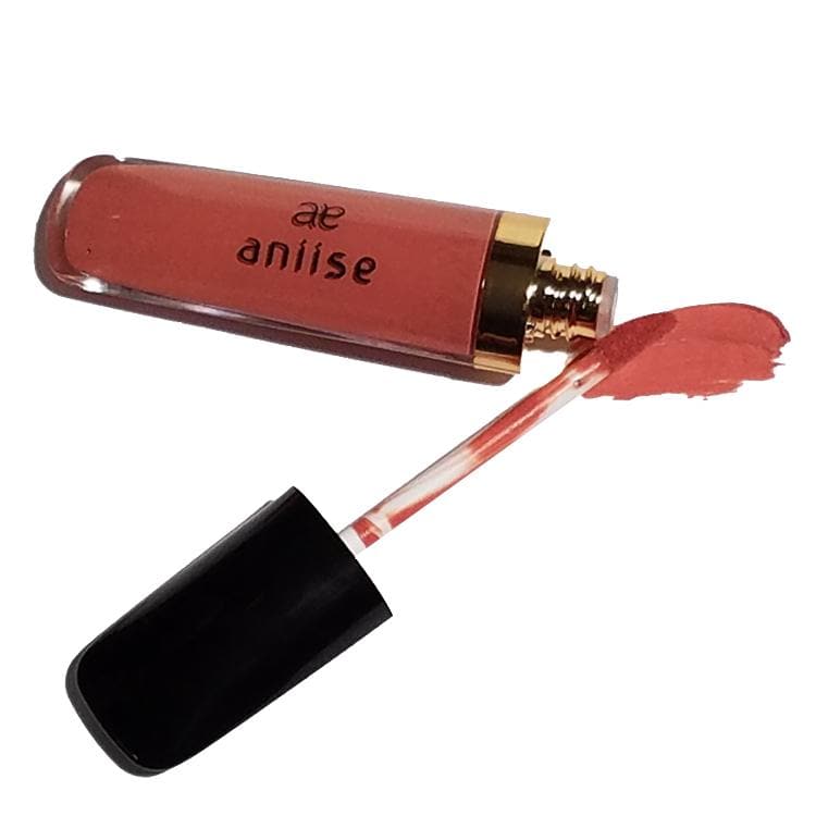 Aniise Matte Lip Stain liquid lipstick in various shades, showcasing vibrant colors and sleek packaging.