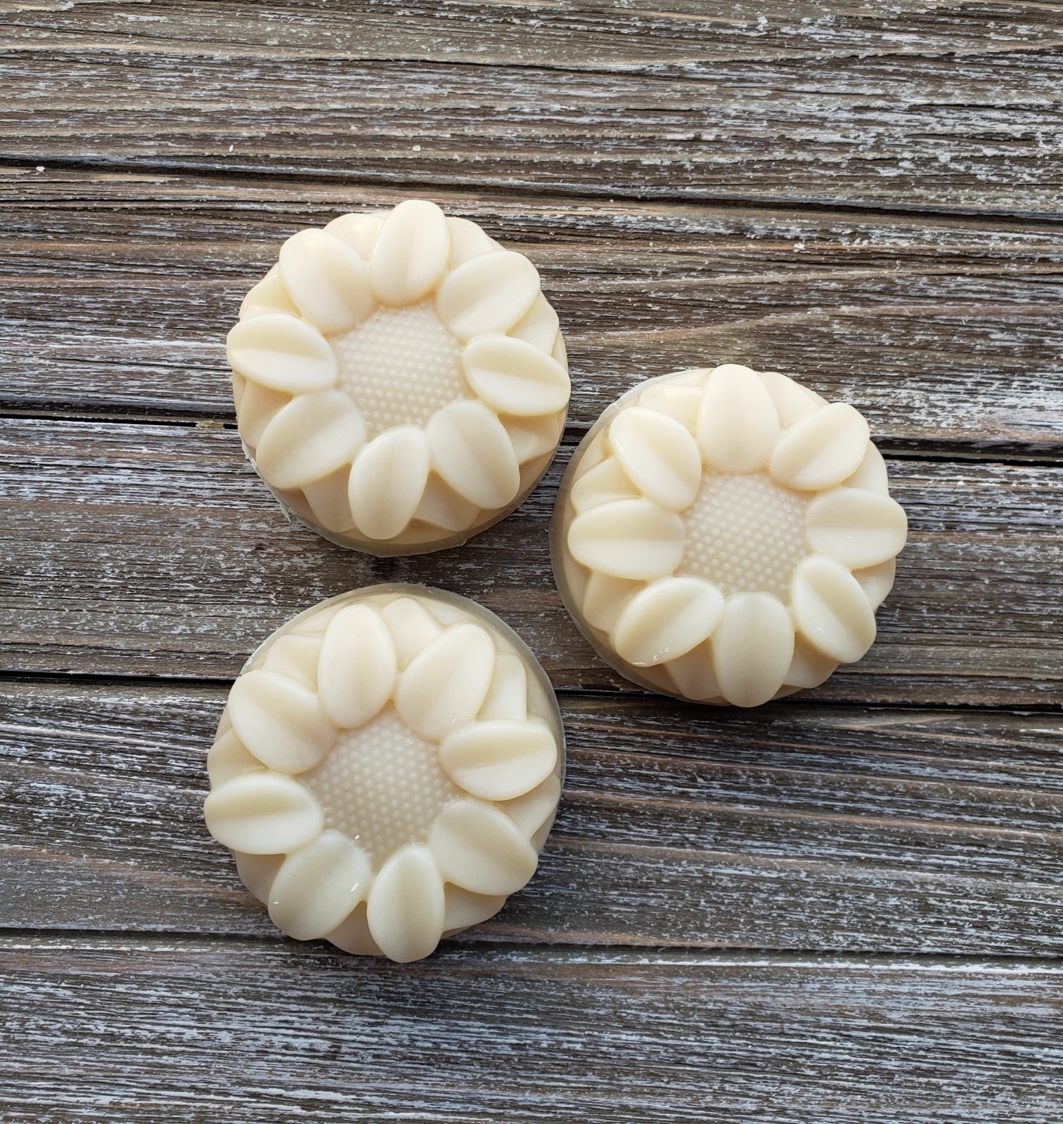 Natural Handmade Shampoo Bar with lavender and chamomile, showcasing its unique texture and artisanal design.